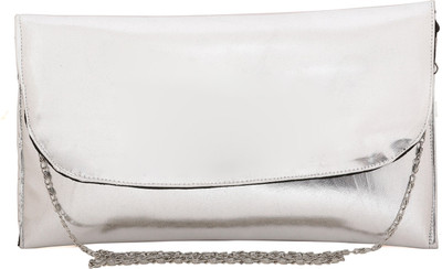 

Hepburnette Casual Silver Clutch