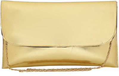 

Hepburnette Casual Gold Clutch