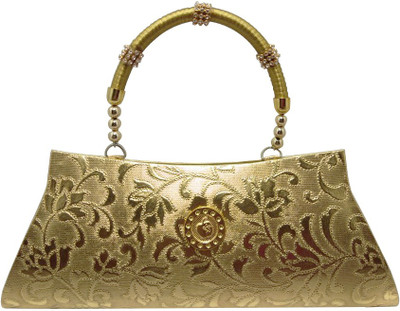 

Everglitz Casual, Party Gold Clutch