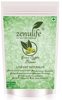 

zenulife Organic Green Coffee Beans For Weight Loss (Unroasted Coffee Beans) - 500 GM Instant Coffee(800 g, Green Coffee, Unflavoured Flavoured)