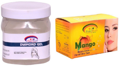 

Pink Root Mango Bleach 250gm, Diamond Gel 500ml(Set of 2)
