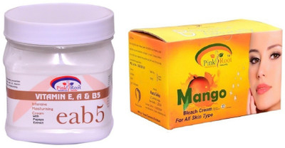 

Pink Root Mango Bleach 250gm, Vitamin eab5 Cream 500ml(Set of 2)