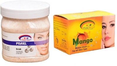 

Pink Root Mango Bleach 250gm, Pearl Scrub 500ml(Set of 2)