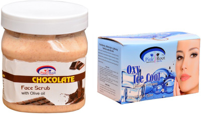 

Pink Root Oxy Ice Cool Bleach 250gm, Chocolate Scrub 500ml(Set of 2)