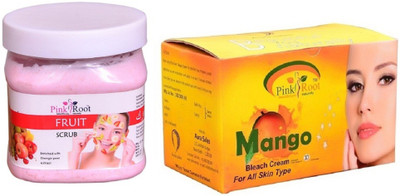 

Pink Root Mango Bleach 250gm, Fruit Scrub 500ml(Set of 2)