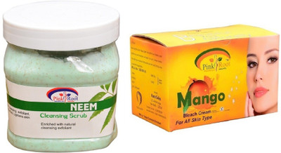

Pink Root Mango Bleach 250gm, Neem Scrub 500ml(Set of 2)