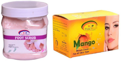 

Pink Root Mango Bleach 250gm, Foot Scrub 500ml(Set of 2)