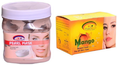 

Pink Root Mango Bleach 250gm, Pearl Mask 500ml(Set of 2)