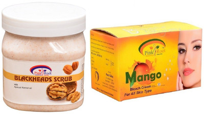 

Pink Root Mango Bleach 250gm, Bleackheads Scrub 500ml(Set of 2)