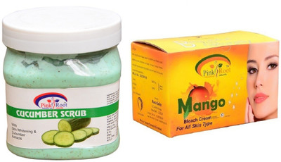 

Pink Root Mango Bleach 250gm, Cucumber Scrub 500ml(Set of 2)