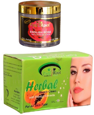 

Pink Root Herbal Bleach 250gm, English Rose 100gm(Set of 2)