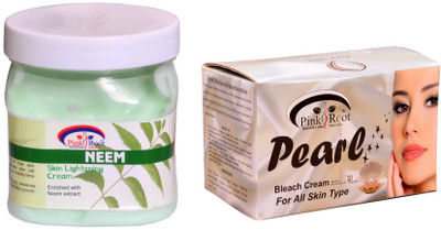 

Pink Root Pearl Bleach 250gm, Neem Cream 500ml(Set of 2)
