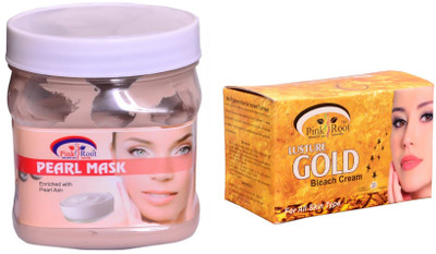 

Pink Root Gold Bleach 250gm, Pearl Mask 500ml(Set of 2)