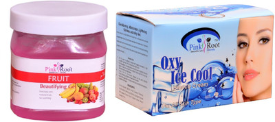 

Pink Root Oxy Ice Cool Bleach 250gm, Fruit Gel 500ml(Set of 2)