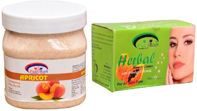 

Pink Root Herbal Bleach 250gm, Apricot Scrub 500ml(Set of 2)