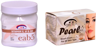 

Pink Root Pearl Bleach 250gm, Vitamin eab5 Cream 500ml(Set of 2)