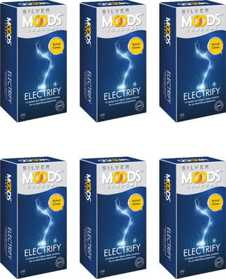 Moods Electrify Condom(Set of 6, 60S)