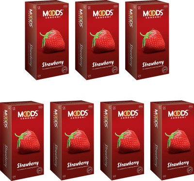Moods Strawberry Condom(Set of 7, 70S)