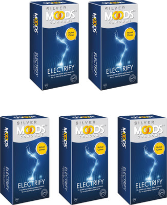 Moods Electrify Condom(Set of 5, 50S)