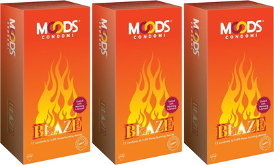 Moods BLAZE Condom(Set of 3, 30S)