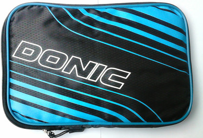 Donic Scudo Table Tennis Single Bat Cover Bat Cover Free Size(Blue, Black)