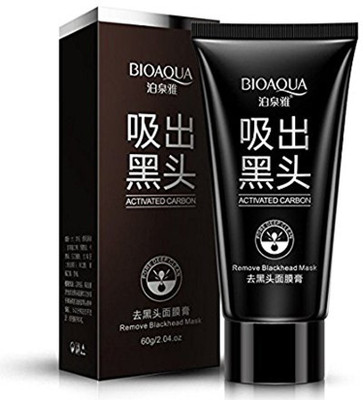 

BIOAQUA Activated Charcoal Carbon Peel Off Diy Purifying Black Mask For Blackhead Whitehead Pores Deep Cleaner For Unisex(120 ml)