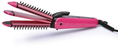 

NP NAVEEN PLASTIC 3 IN 1 Hair Styler Straightener , Hair Corn Comb And Hair Curler Hair Curler(pink)