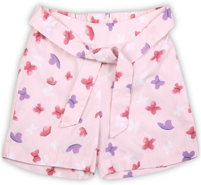 

United Colors of Benetton Short For Girls Casual Printed Cotton(Pink, Pack of 1, 901