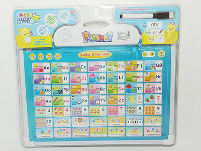 

MAGNIFICO Musical Sound Board for Alphabet ABC Letters + Spelling + Word Learning Toy PlayMat & Drawing White Board With One Doodle Pen, Multi Color(Multicolor)
