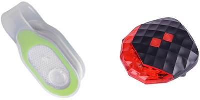 

SHIVEXIM New Arrival High quality (5LED+2Laser)f7 flash mode LED Rear Break Light and Flexible Silicone Waterproof LED Cloth Magnetic Flashlight LED Spot Light LED Front Rear Light Combo(multicolour)