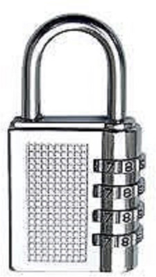 

Mundkar Small Stylish Locks for Bags, lockers, chain etc Padlock(Silver)