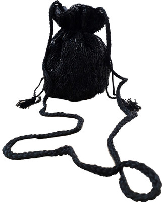 

HimalayaHandicraft Potli Bag Potli(Black)