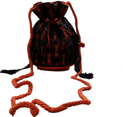 

HimalayaHandicraft Potli Bag Potli(Orange)