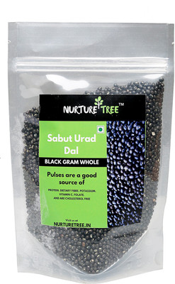 

NURTURE TREE Unpolished Black Urad Dal (Whole)(500 g)
