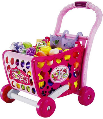 

P17 collection Supermarket 3 in 1 Shopping Cart Hand Induction with Light & Sound