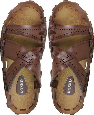 Koxko Men Brown Sandals