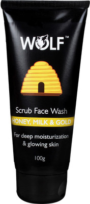 

Wolf Honey, Milk and Gold Scrub Face Wash 100% Natural Scrub(100 g)