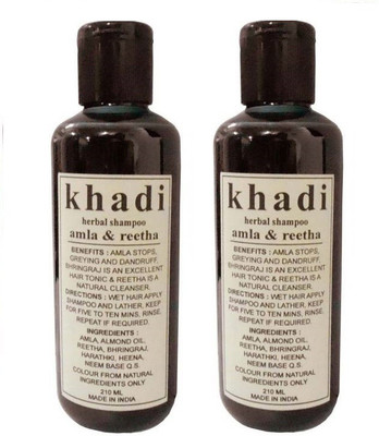 

Khadi Henna & Tulsi Shampoo (210 ml) Pack of 2(210 ml)