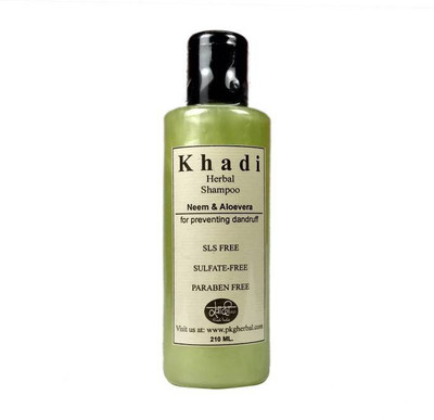 

Khadi Neem & Aloevera Dandruff Shampoo SLS & Paraben Free (210 ml) Pack of 1(210 ml)