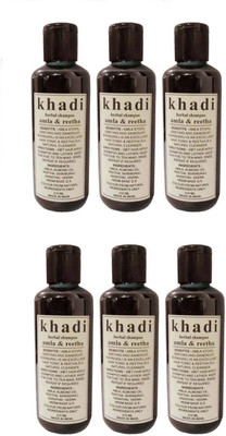 

Khadi Amla & Reetha Shampoo (210 ml) Pack of 6(210 ml)