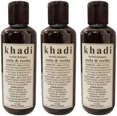 

Khadi Henna & Tulsi Shampoo (210 ml) Pack of 3(210 ml)
