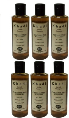 

Khadi sandal & Honey shampoo SLS, Sulfate & Paraben Free (210 ml) Pack of 6(210 ml)