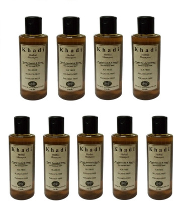 

Khadi sandal & Honey shampoo SLS, Sulfate & Paraben Free (210 ml) Pack of 9(210 ml)