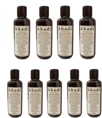 

Khadi Amla & Reetha Shampoo (210 ml) Pack of 9(210 ml)