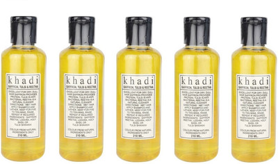 

Khadi Shampoo Saffron Tulsi Reetha (210 ml) Pack of 5(210 ml)