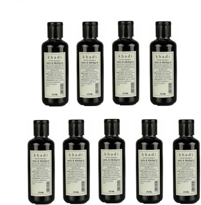 Khadi Amla Bhringraj Shampoo (210 ml) Pack of 9(210 ml)