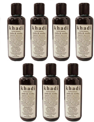 Khadi Henna & Tulsi Shampoo (210 ml) Pack of 7(210 ml)