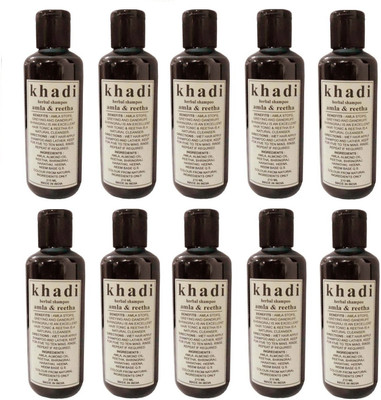 

Khadi Henna & Tulsi Shampoo (210 ml) Pack of 10(210 ml)