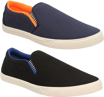 

Pexlo Combo pack of 2 Casual Shoes (Loafers and Moccasins Shoes) Sneakers For Men(Multicolor, Black::navy