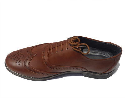 

Gimmi Men's Light Brown Formal / Corporate Oxford For Men(Brown, Brown 02